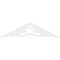 Ekena Millwork Pitch Preston Architectural Grade PVC Gable Pediment, 72"W x 18"H x 1"P (6/12) GPP072X018X100PRE - alternate 4